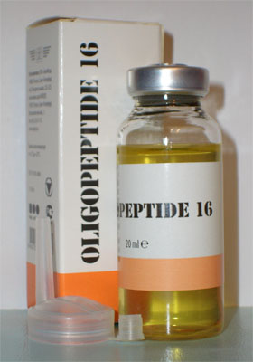 Компания «ННПЦТО» : Олигопептид 16 (OLIGOPEPTIDE 16) применяется для омоложения и восстановления желудочно-кишечного тракта (флакон 20 мл)