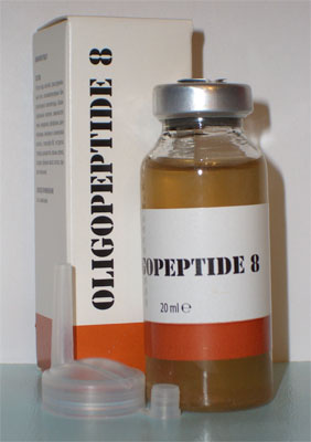 Компания «ННПЦТО» : Олигопептид 08 (OLIGOPEPTIDE 8) применяется для омоложения: оказывает тонизирующее действие на нервную и эндокринную системы, устраняет гормональный дисбаланс (флакон 20 мл)